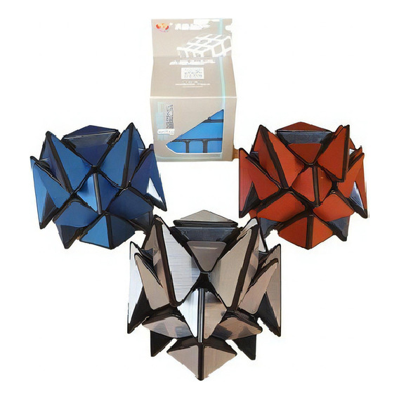 Cubo Axis 3x3 Rubik Cube Moyu Yj Unicolor Fidget Mod Mirror Color de la estructura Gris