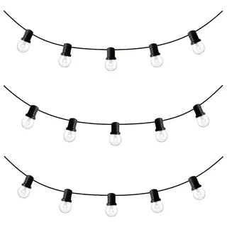 Guirnalda Luces Exterior Vintage X 15 Mts + 1m De Cable 