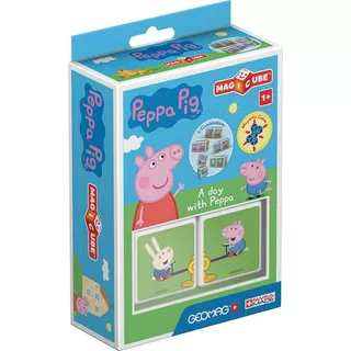 Cubos Magnéticos Magicube Peppa Pig - Un Dia Con Peppa (2 Pi