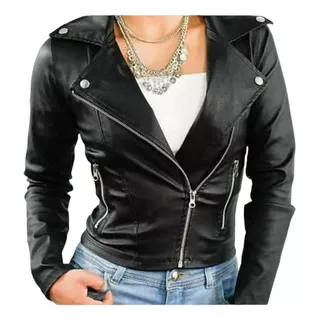 Campera Engomada Bengalina Elastizada Cruzada Mujer Vestir  