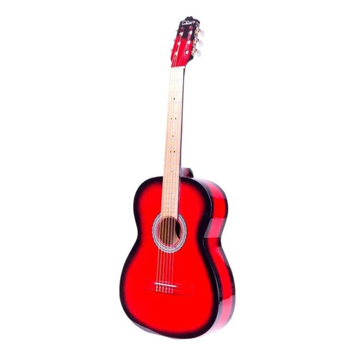 Guitarra clásica La Purepecha Acústica clásica para diestros roja sombra brillante