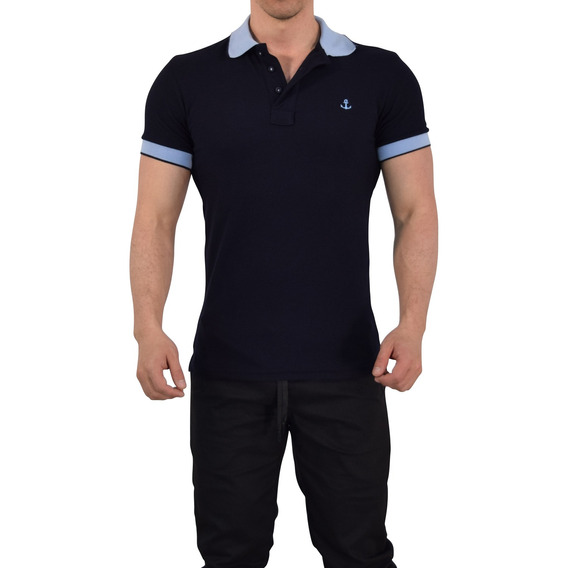 Playeras Polo John Leopard Ajuste Muscle Fit Stretch Trendy