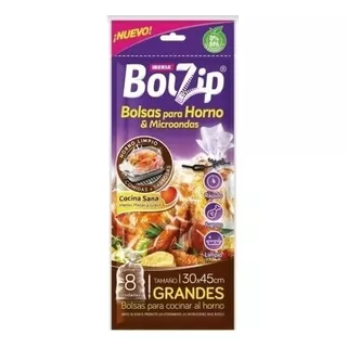 Bolsas Para Hornos Grandes Bolzip X 8u