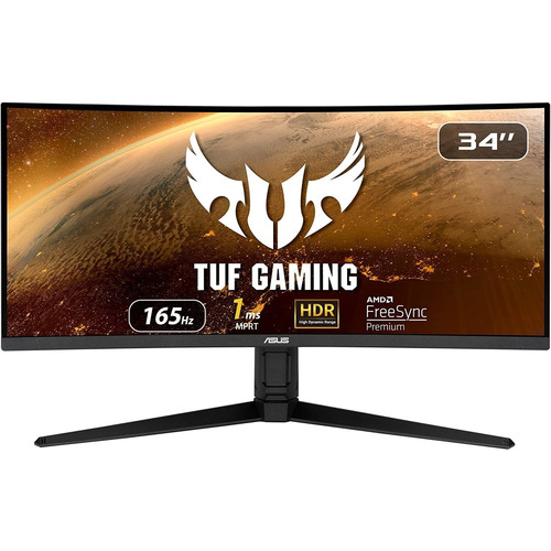 Asus Tuf Gaming Vg34vql1b Monitor Hdr Curvo De 34 , Wqhd 3 Color Black