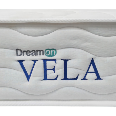 Colchón Dreamon Vela Sencillo 100x190 + 1 Almohada Color Blanco