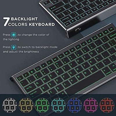 Teclado Bluetooth Recargable Retroiluminado Para iPad De 10