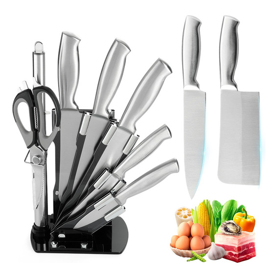 Juego De Cuchillos De Cocina Profesional 8 Piezas Con Base