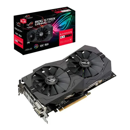 Placa Video Amd Radeon Rx 570 Rog Strix Gaming 8gb Mexx MercadoLibre
