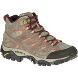 Bota Trilha Feminina Merrell Moab 2 Mid Granito