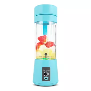 Liquidificador Portátil Knup Kp-ta01 380 Ml Con Usb Azul