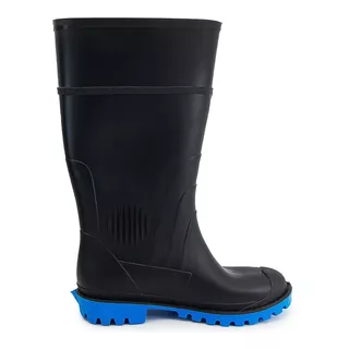 Bota Sandak® Tornado Pvc Hule Negro/azul Industrial Lluvia