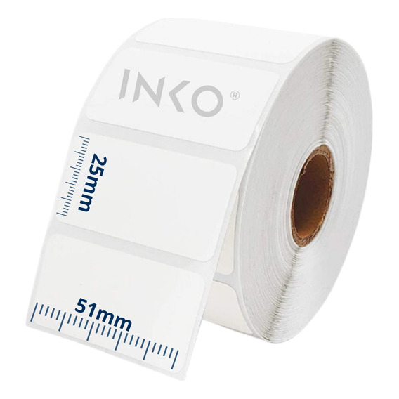 10 Rollos Etiqueta Termica Directa 2x1 O 51x25 Mm 1000 C/r