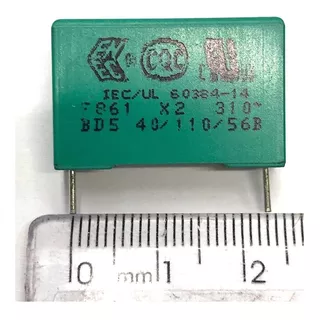 Capacitor De Poliester F861 X2 310 Bd5 40/110/56b