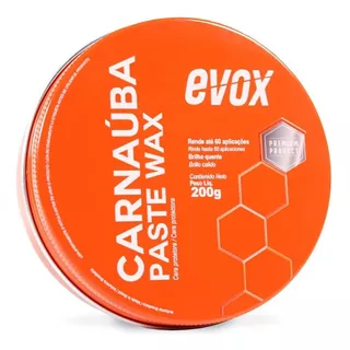 Cera Pasta Carnaúba Protetora Paste Wax Evox 200g