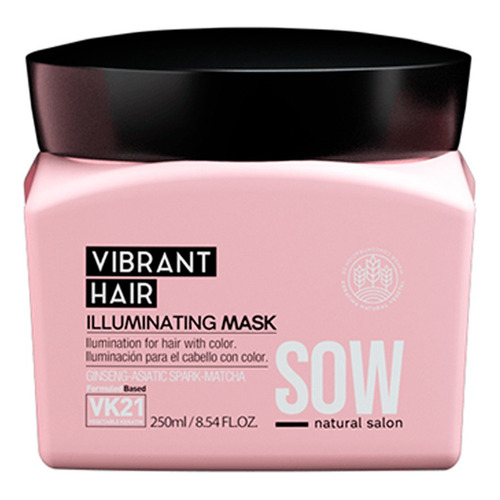 Sow Vibrant Hair Máscara Cabello Con Color Y Mechas 250ml