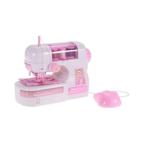 Maquina De Coser Juguete Rosada Para Niñas Luz Y Sonido Mini