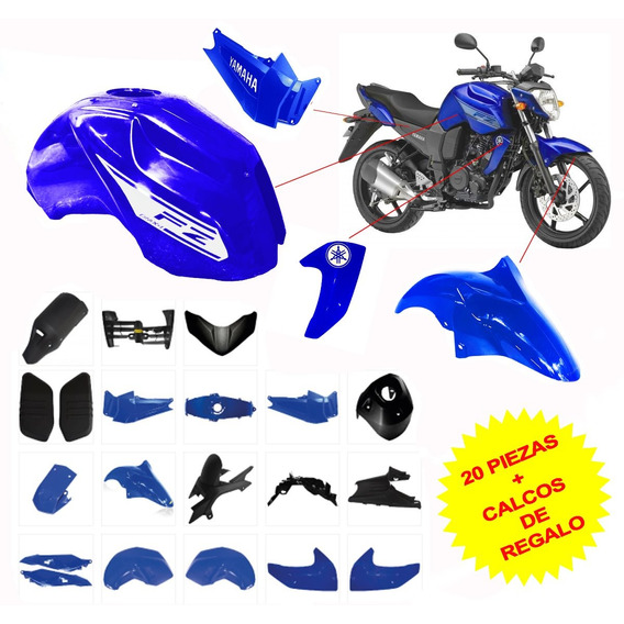 Kit Plasticos Yamaha Fz 16 20 Piezas + 6 Calcos Omx4 