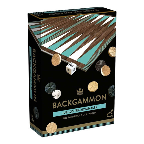 Juego De Mesa Novelty Backgammon Clásico Estrategia 12