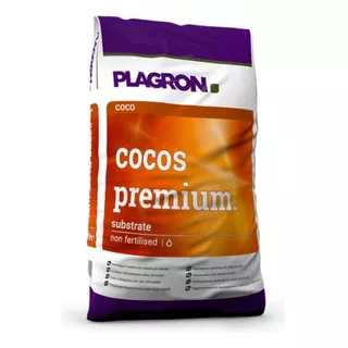 Cocos Premium Plagron Fibra Coco Inerte Sustrato 50 Litros