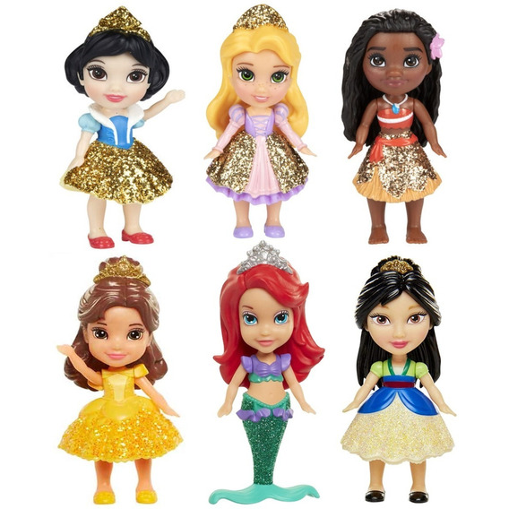 Disney Princesas Mini Muñecas 9cms Articulables