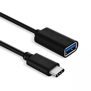 Cabo Adaptador Usb 3.0 Genérica Entrada Usb Saída Usb Tipo C Preto 