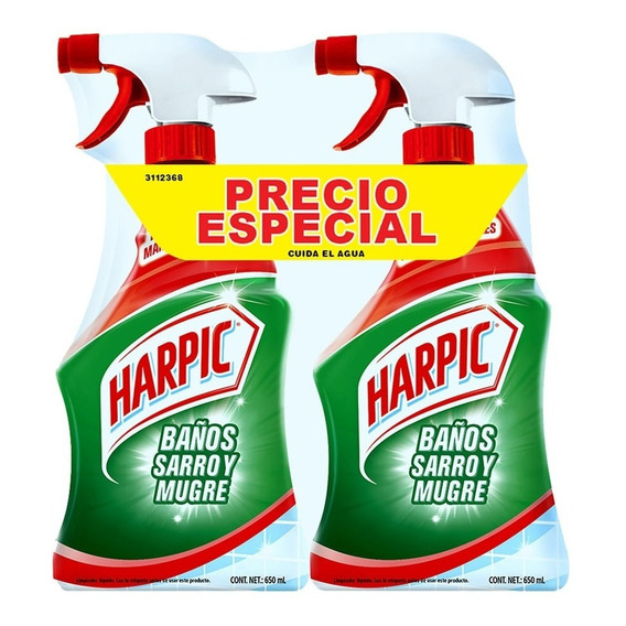 Pack X2 Limpiador Harpic® Baños Sarro Y Mugre 650 Ml C/u