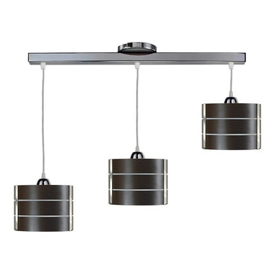 Colgante 2 Luces Wengue Deco Moderno Apto Led Luz Desing