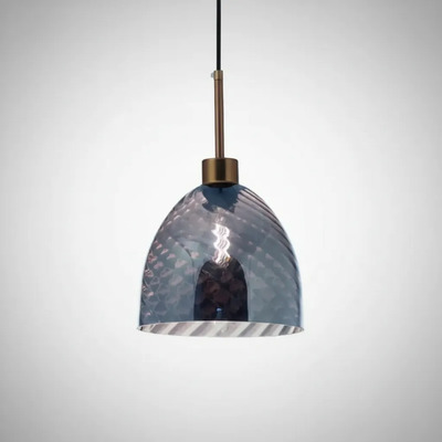 Colgante Celly 1xe27 Ø20cm Vidrio Gris Ámbar