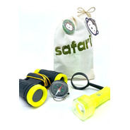 Kit Safari Explorador  Aventura Ecobag Binóculo Lanterna