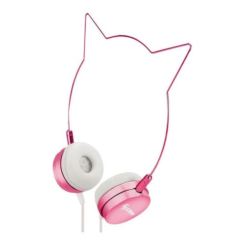 Audífonos Con Diadema En Forma De Gato Rosa | Aud-256rs