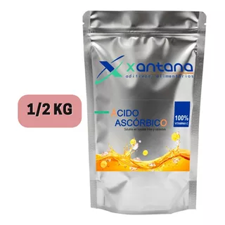 Vitamina C / Ácido Ascórbico Puro - Bolsa X 1/2 Kg Sabor Neutro