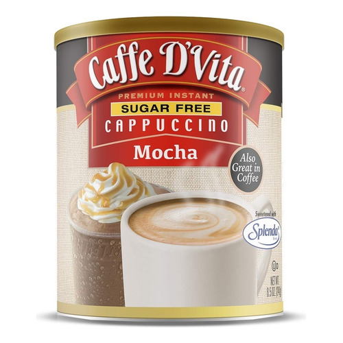 Caffe D'vita Cappuccino Mocha Moca Sin Azucar 241g