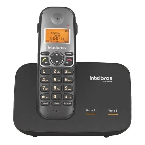 Teléfono Intelbras TS 5150 inalámbrico 110V/220V - color negro
