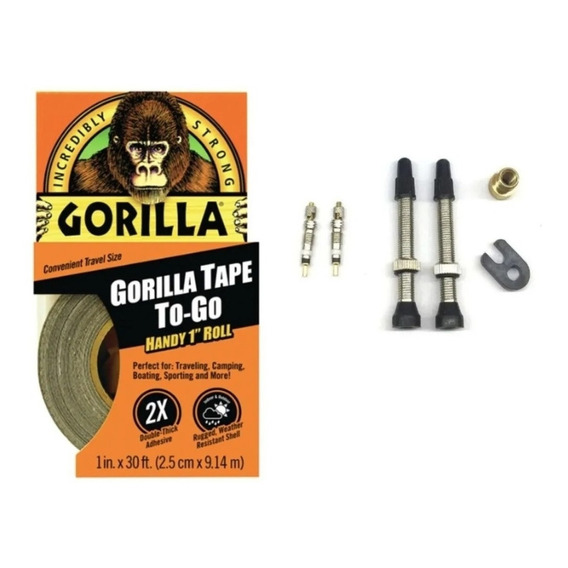 Kit Tubeless Encore Gorilla Tape Valvulas Cinta Obus- Celero