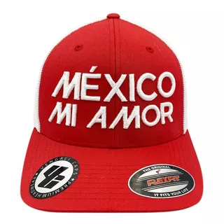 Gorra Trucker Visera Curva 6511t. México Mi Amor