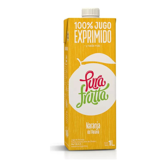 Jugo Pura Frutta 100% exprimido naranja del Paraná 1L