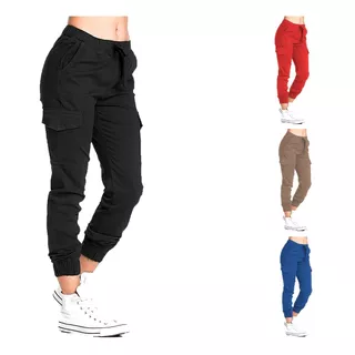 Pantalones Jogger Dama Strech By Plutonio