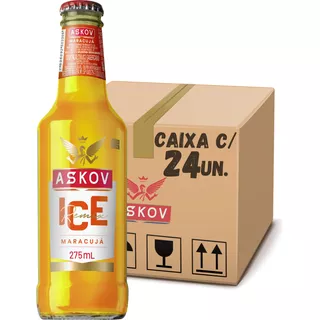 Bebida Askov Ice Maracuja Long Neck Caixa Com 24 Un De 275ml