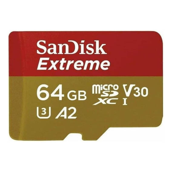 Memoria Micro Sd Sandisk Extreme 64gb Sdsqxah-064g-gn6ma