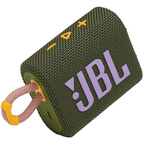 Bocina JBL Go 3 portátil con bluetooth waterproof green 