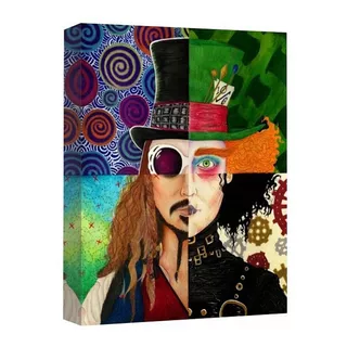 Cuadro Canvas Decorativo Famoso Johnny Depp 60x40 Cm
