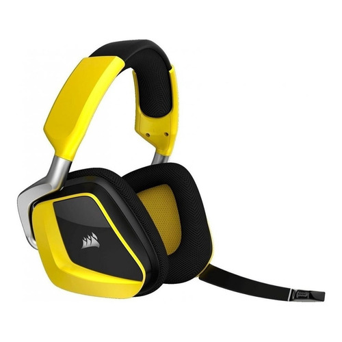 Auriculares gamer inalámbricos Corsair VOID PRO RGB Wireless Premium yellow