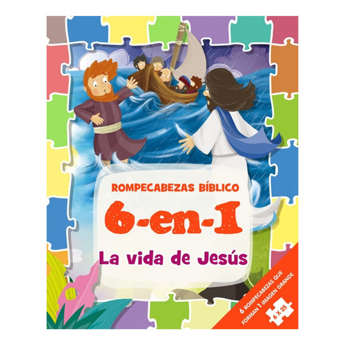 Rompecabezas 6-en-1 Biblia De Niños: La Vida De Jesus