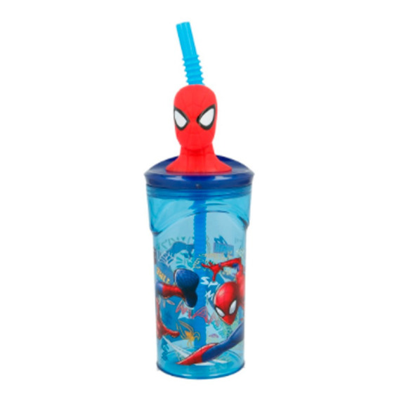 Vaso Infantil Spider-man 3d Figurin Cresko Ha163