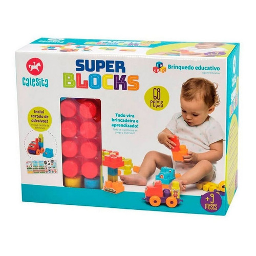Super Blocks Calesita Didáctico 68 Piezas Ploppy 760008