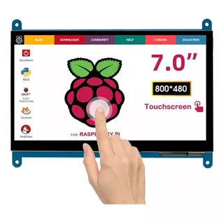 Pantalla Táctil 7'' 800x480 Touch Raspberry 4b/3b+ Hdmi 
