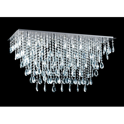 Lampara Plafon Escala Colgante Caireles Con 12 Led G9 Deco