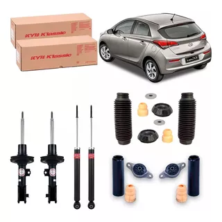 4 Amortecedor Original Kayaba Hb20 2012 A 2019 + Kit