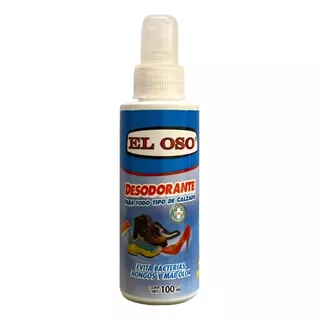 Desodorante Para Calzado, Evita Bacterias Y Mal Olor - 100ml