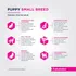 Alimento Eukanuba Small Breed Puppy Small para perro cachorro de raza pequeña sabor mix de 3 kg